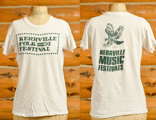 1970s Kerrville Folk Festival T Shirt Front and Back Print Austin Country Folk Tee