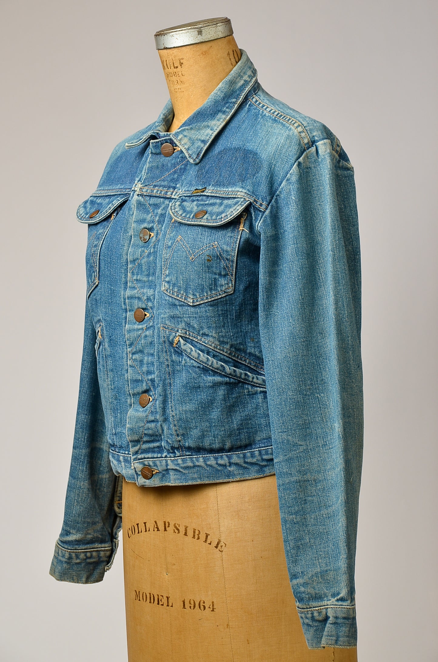 1960s Indigo Jean Jacket Maverick Blue Bell 4 Pocket Western Jacket