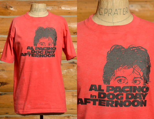 1970s Al Pacino Dog Day Afternoon Movie Promo Red Cotton T Shirt