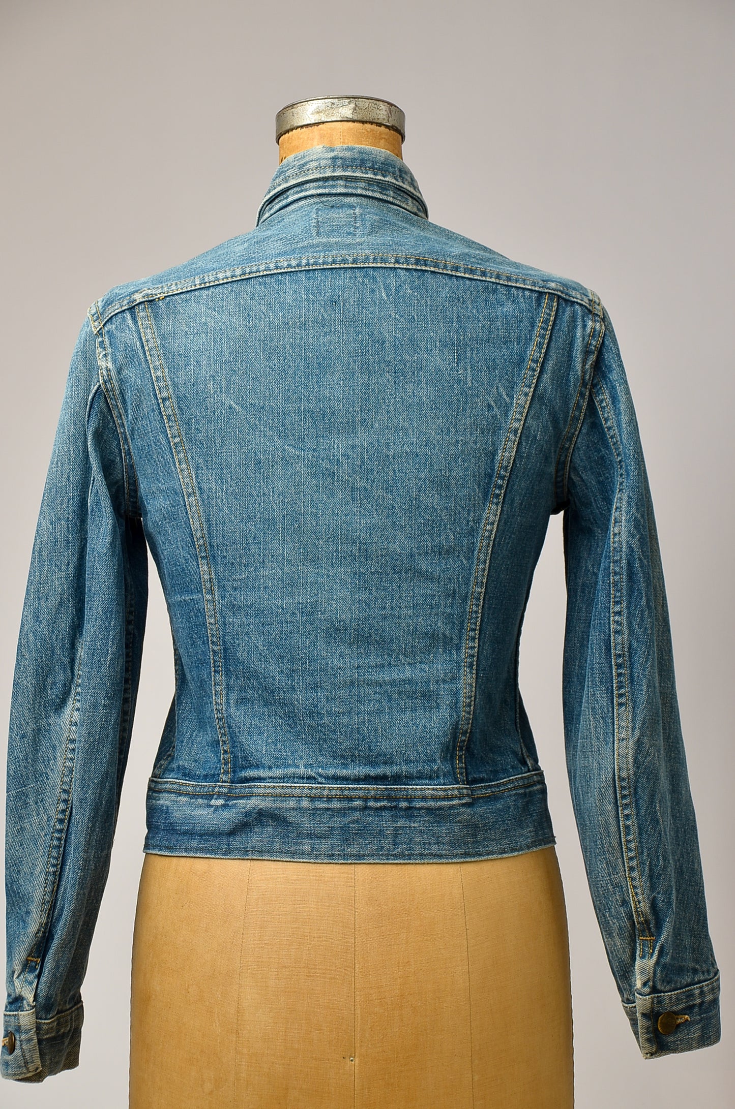 1960s Lee Indigo Sanforized Denim Jean Jacket Union Made Western Jean Jacket