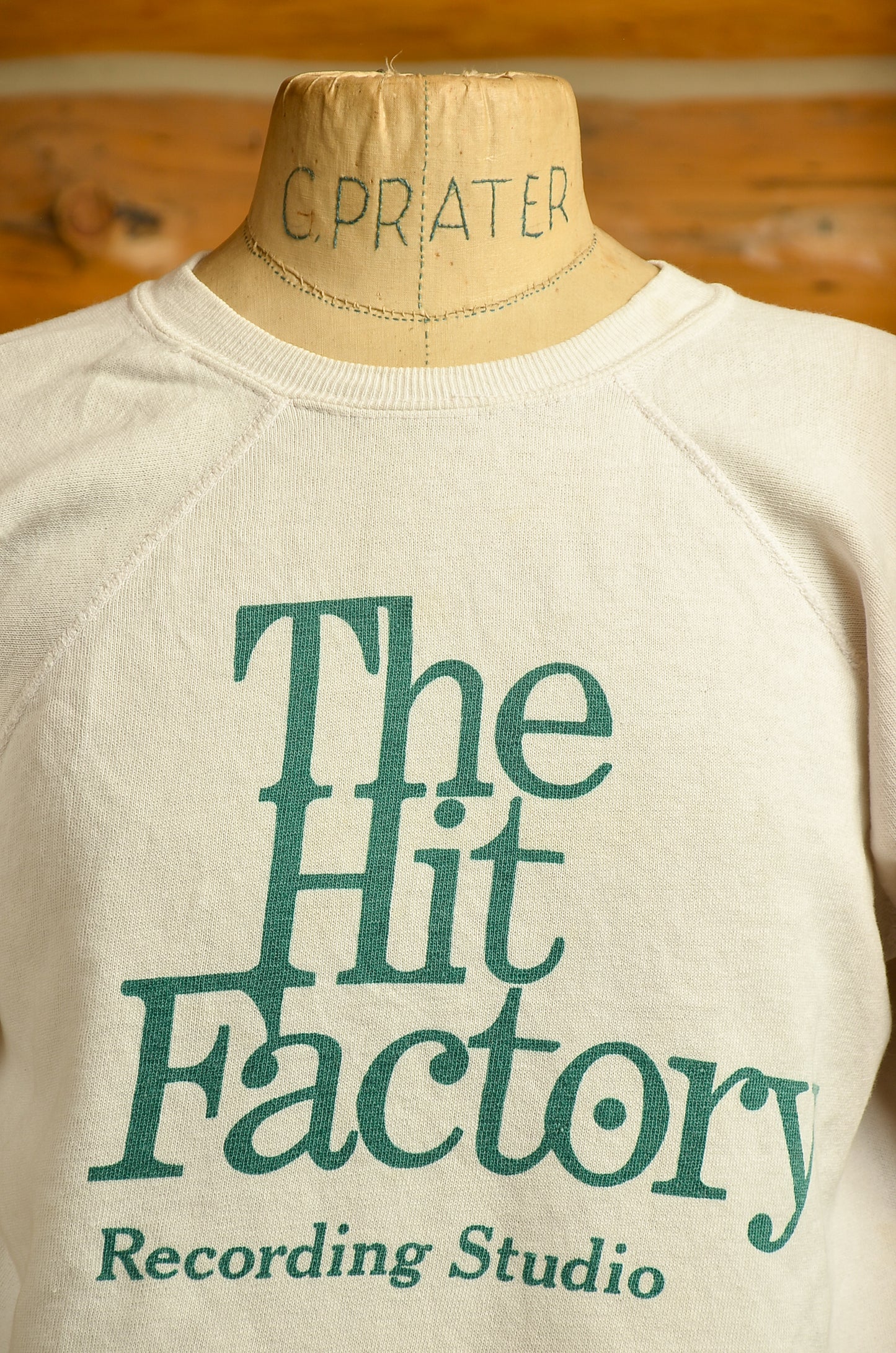 1970s The Hit Factory Recording Studio White Cotton Sweatshirt