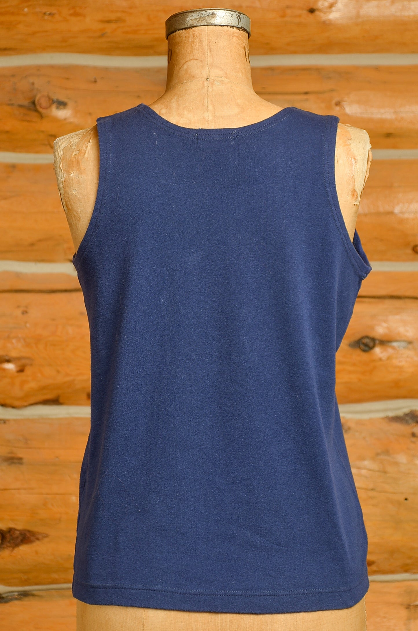 1970s T. Rex Marc Bolan Top Blue Cotton Tank Top