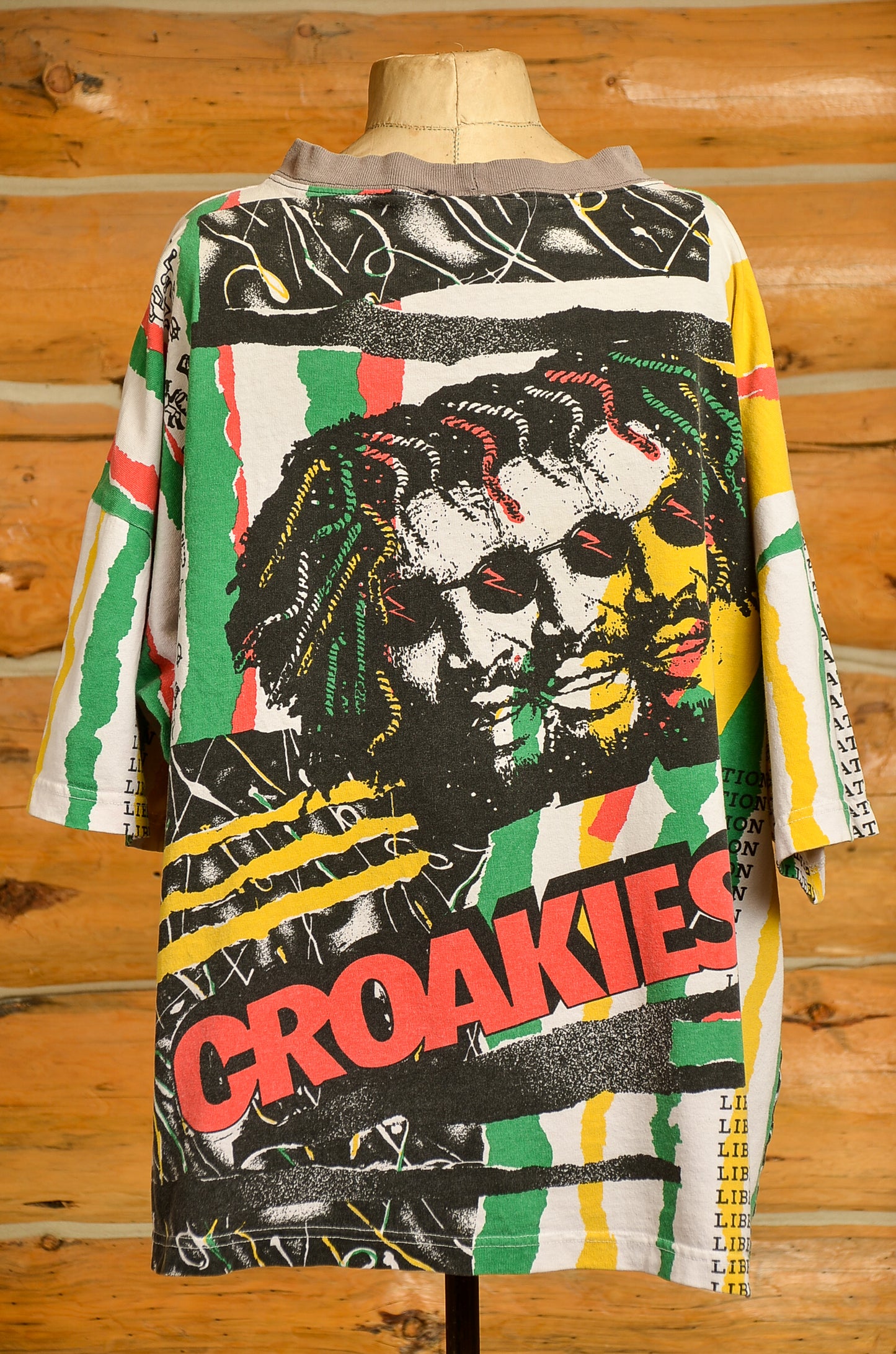 90s Croakies Liberation Rasta Mon All Over Print T Shirt