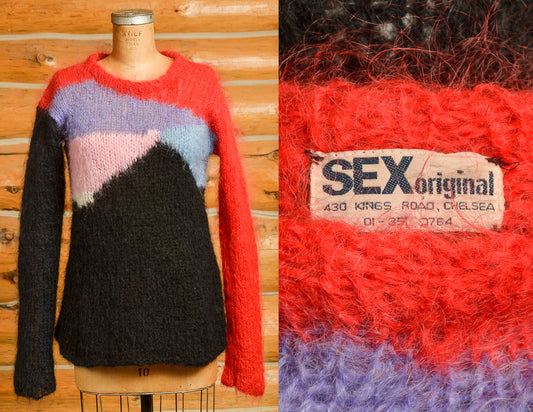 1970s Seditionaries Punk Mohair Sweater Sex Original Fuzzy Sweater