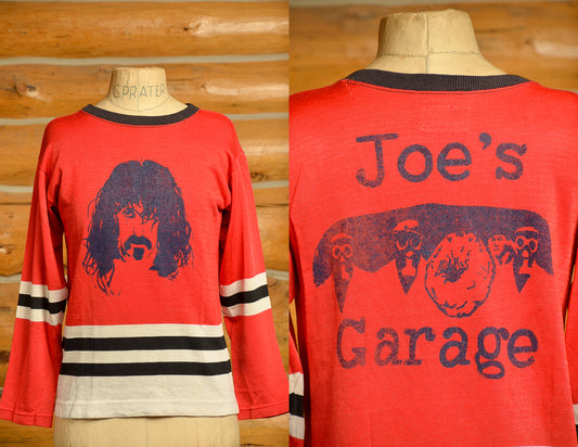 1970s Frank Zappa Joe's Garage Front and Back Print Rayon Jersey T Shirt