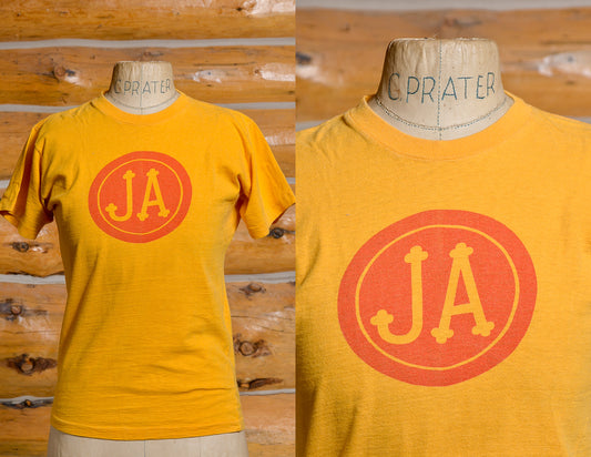 1970s Jefferson Airplane Bark Album Yellow Cotton T Shirt