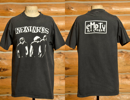 90s The Reatards Grown Up Fucked Up Empty Records Black Cotton Punk Tee