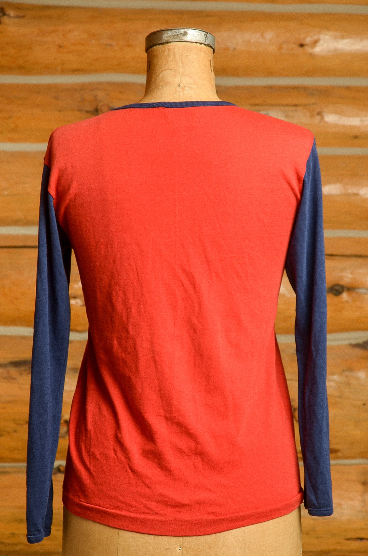 1970s Crackerjack Sailer Red and Blue Long Sleeve T Shirt