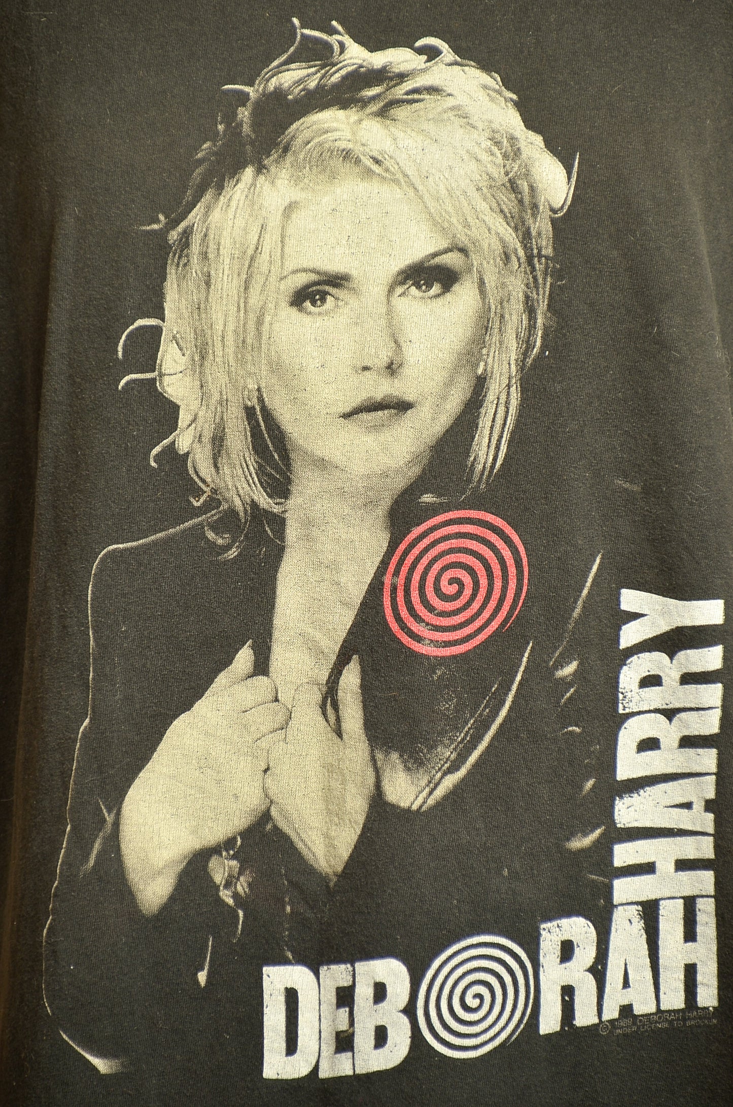 1989 Deborah Harry Def Dumb & Blonde Tour Black Cotton T Shirt