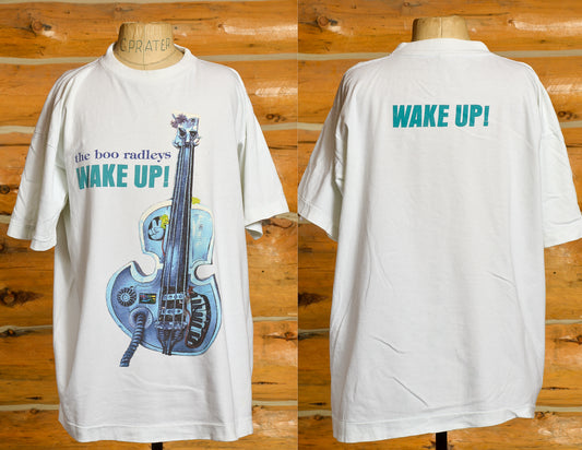 1995 Boo Radleys Wake Up! White Cotton Brit Rock T Shirt