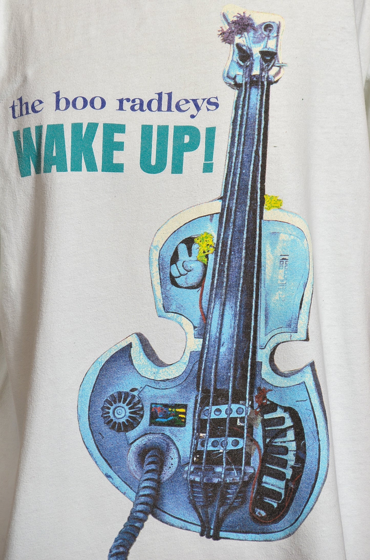 1995 Boo Radleys Wake Up! White Cotton Brit Rock T Shirt