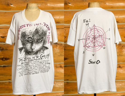 Vintage Syd Barrett Piper at the Gates of Dawn Fan Drawn Psychedelic T Shirt