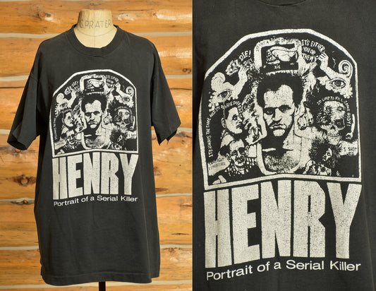 90s Henry: Portrait of a Serial Killer Henry Lee Lucas True Life Story Movie Promo T Shirt