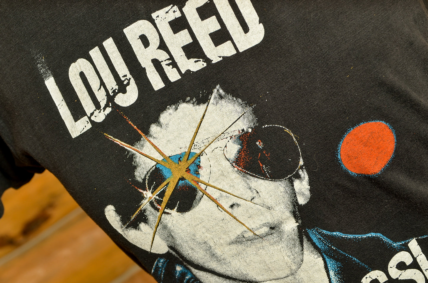 1970s Lou Reed Street Hassle Arista Records Front and Back Print T Shirt