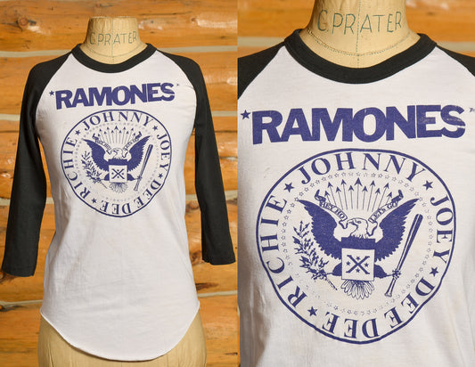 1980s Ramones Screen Stars Tag Baseball Tee Punk T Shirt