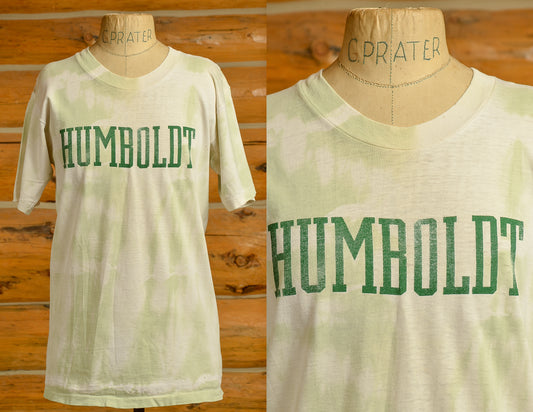 1970s Humboldt County Weed T Shirt Distressed Tie Dye Pot Shop Hippie T Shirt