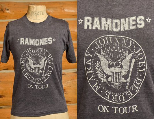 1980s Ramones On Tour Punk T Shirt