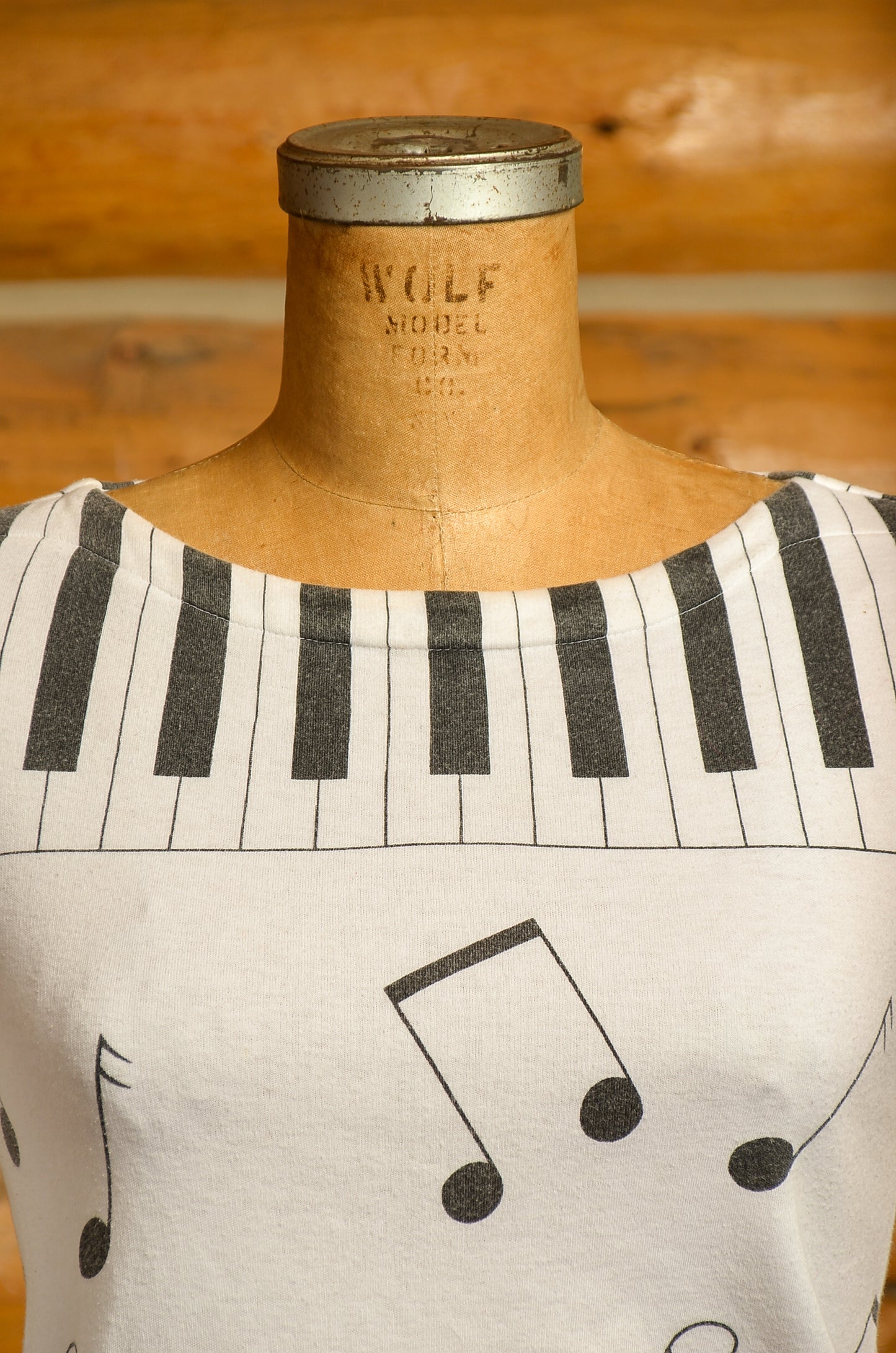 1980s Piano Shirt Musical Keyboard New Wave Long Sleeve T Shirt