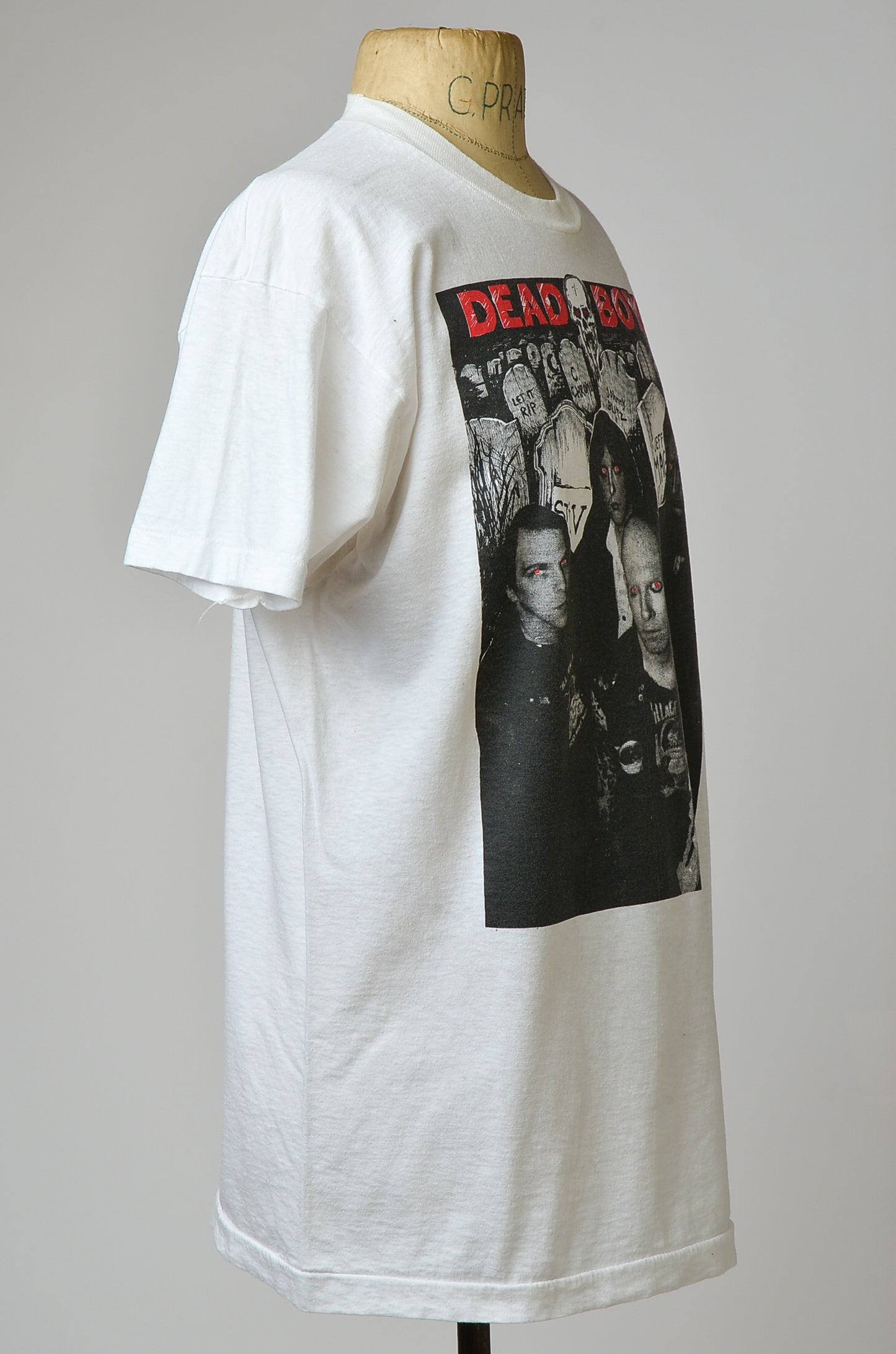 1984 Dead Boys Punk T Shirt White Cotton Punk Tee