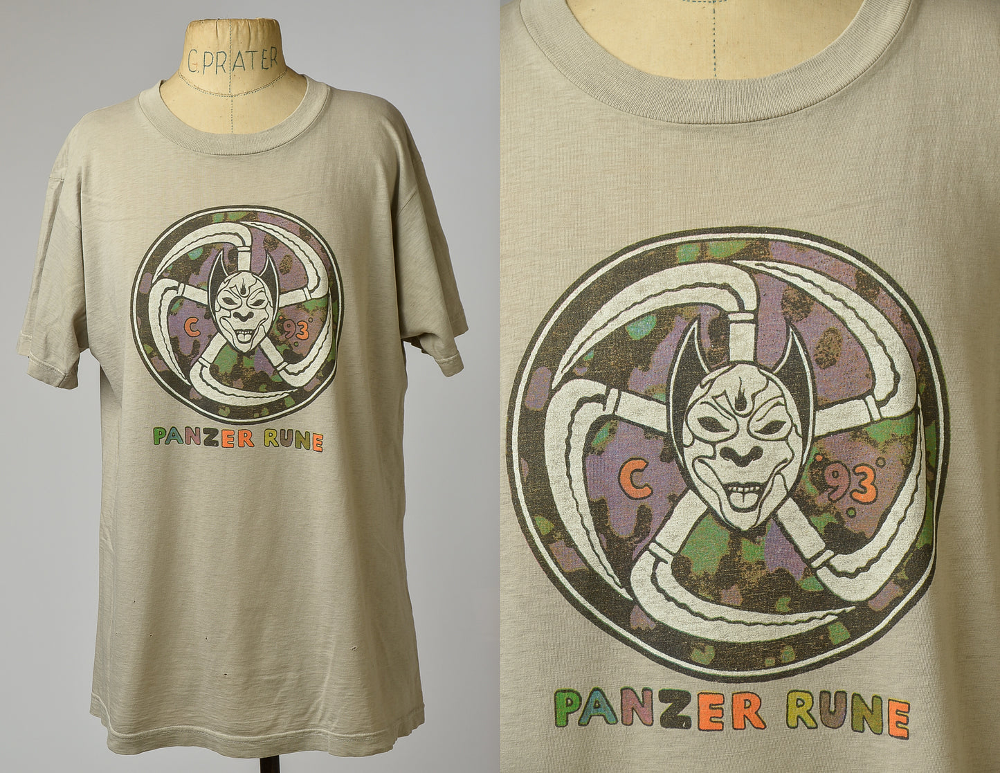 1980s Current 93 Panzer Rune Cotton T Shirt