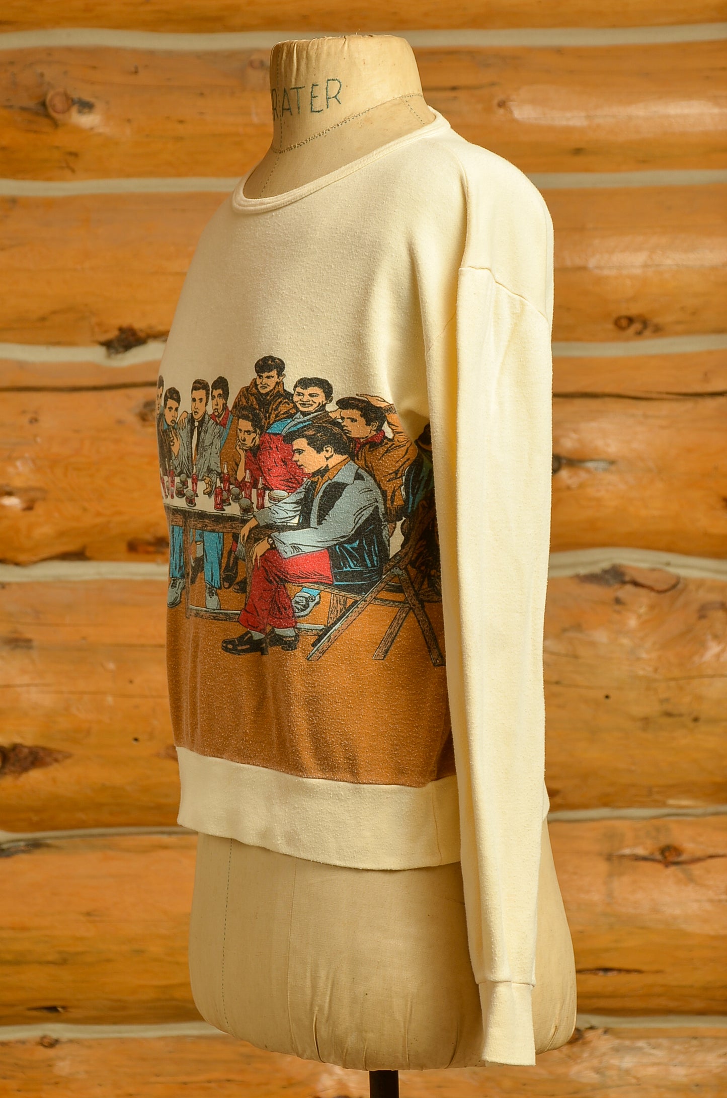 1970s Guy Peellaert Elvis Last Supper Pop Art Long Sleeve T Shirt