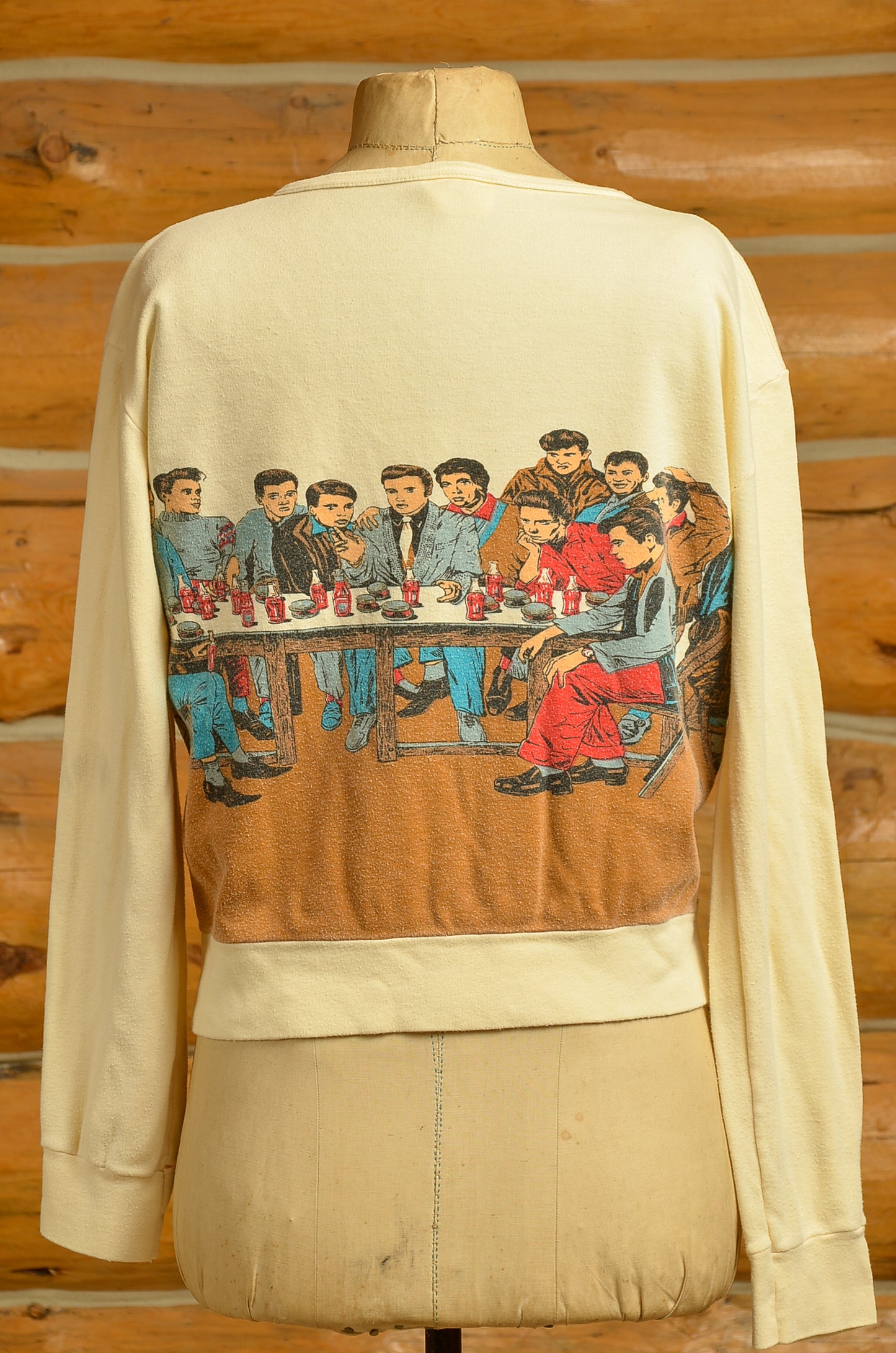 1970s Guy Peellaert Elvis Last Supper Pop Art Long Sleeve T Shirt