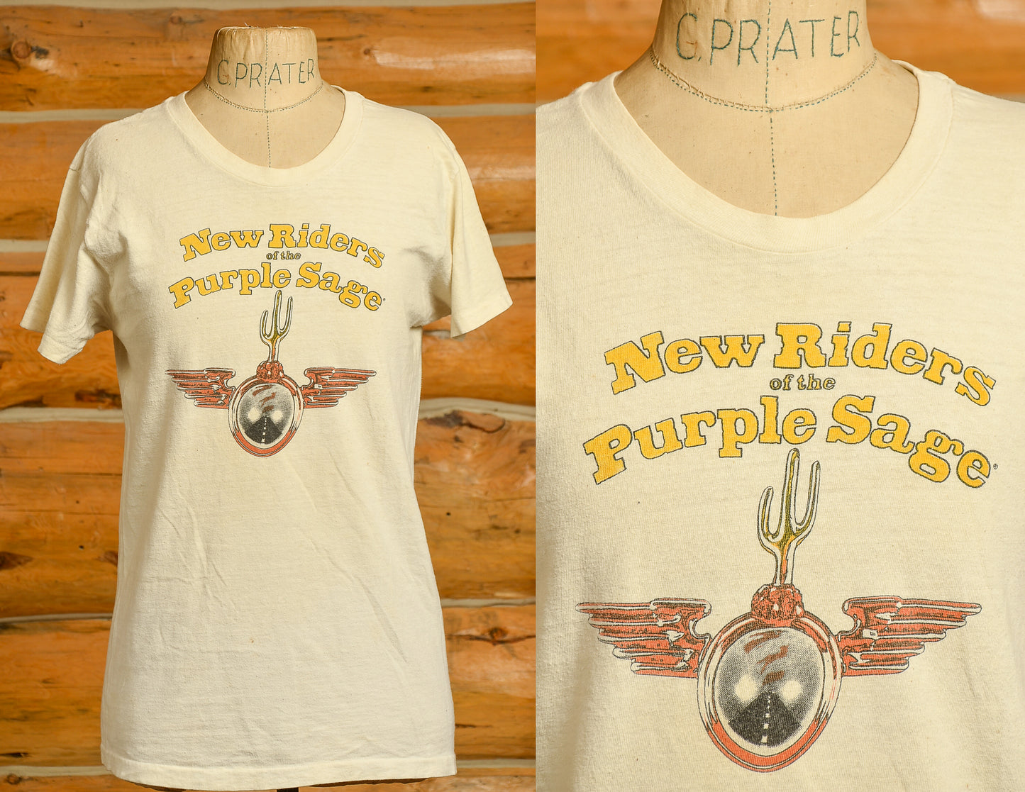 1970s New Riders of the Purple Sage Home, Home on the Road Cotton T Shirt