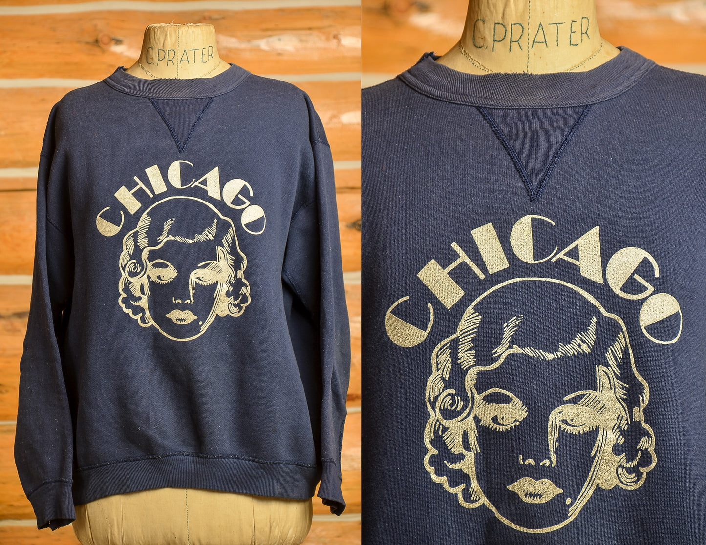 1970s Chicago International Amphitheater Blue Russel Sweatshirt