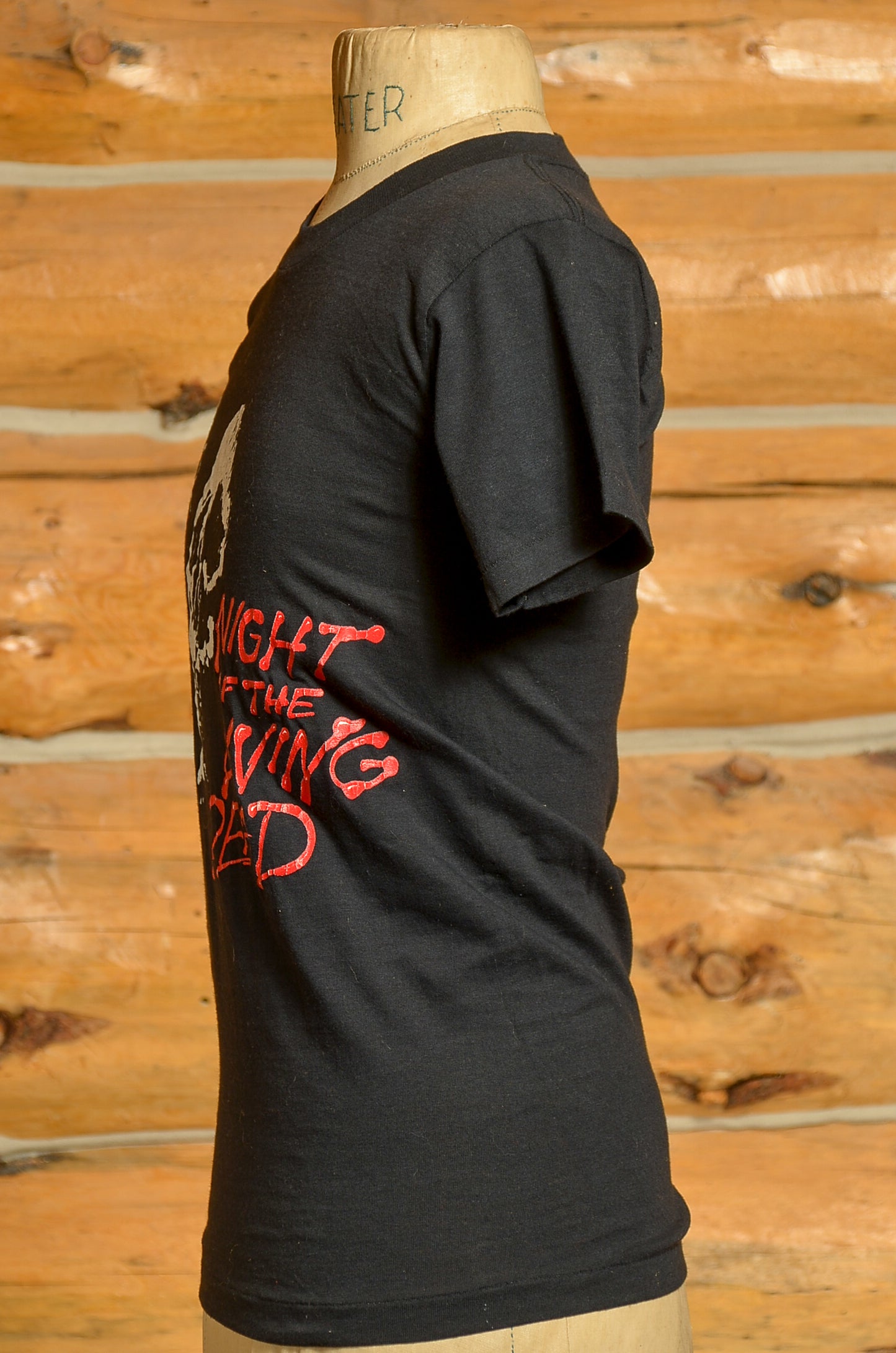 1980s Night of the Living Dead Movie Promo Black Cotton T Shirt