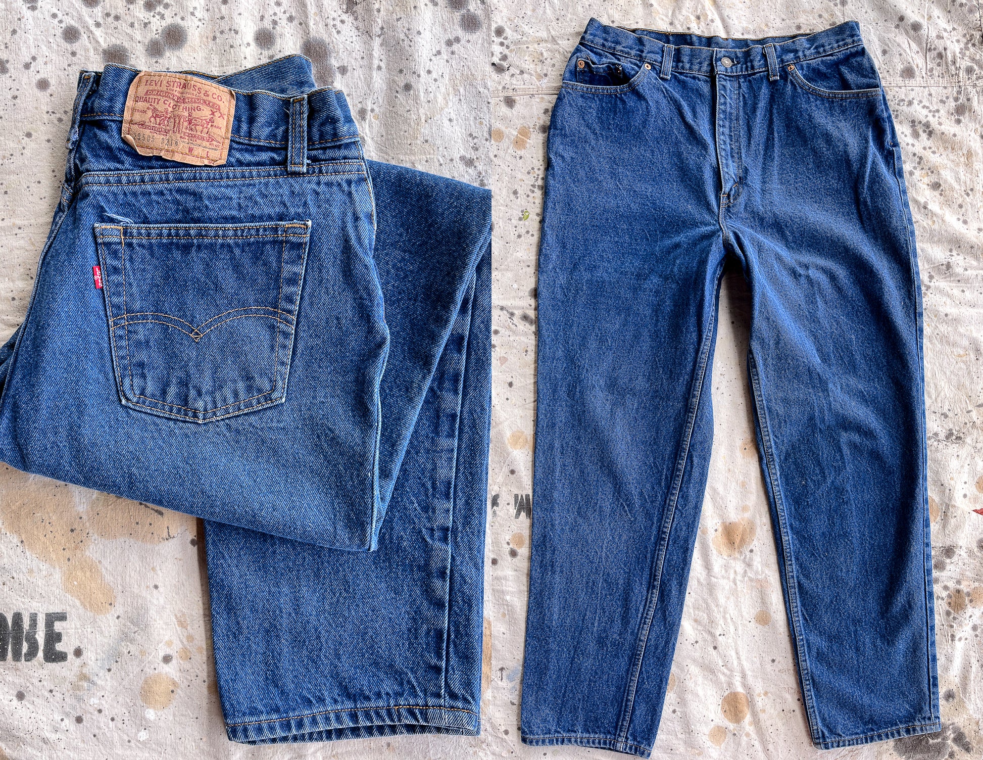 Ambient fordom stressende Vintage Levis 29505 High Waisted Dark Denim Blue Jeans 36 x 32 – Roslyn  Trading
